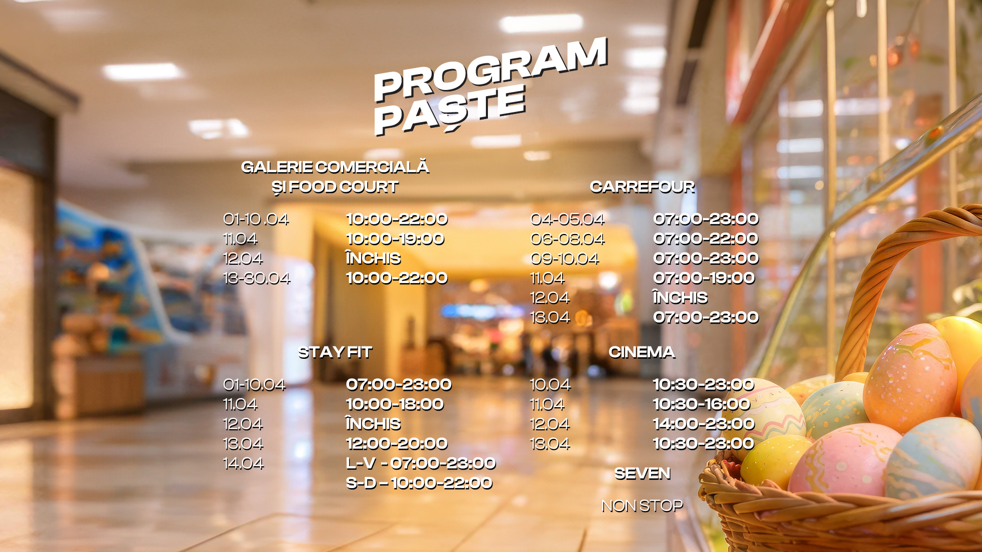 Model Program Paste Program de Paşte 2026 | City Targu-Jiu